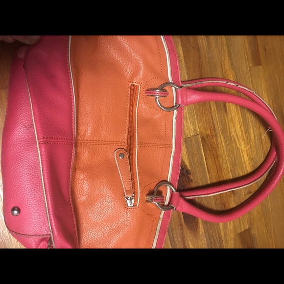 A women’s Pink and orange purse - Picture 1 of 8